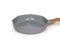 Vente directe d'usine, ensemble de casseroles en aluminium moulé sous pression octogonales, peinture marbrée, batterie de cuisine antiadhésive, poêle à frire pour cuisiner