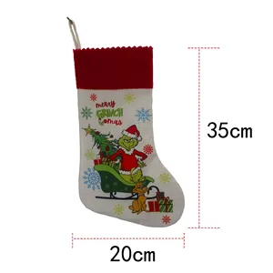 <span class=keywords><strong>Chaussette</strong></span> <span class=keywords><strong>de</strong></span> <span class=keywords><strong>Noël</strong></span> brodée Grinch avec jambes, personnalisable avec nom, chaussettes <span class=keywords><strong>de</strong></span> <span class=keywords><strong>Noël</strong></span> festives sur le thème du Grinch - Product Image 4