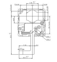 Module d'obturateur mécanique à solénoïde de type traversant personnalisé OEM pour système d'imagerie thermique
