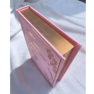 Usine d'impression chinoise, impression personnalisée de livres reliés de haute qualité, roman avec bords vaporisés, impression écologique, livre avec bords en feuille métallisée - Product Image 3