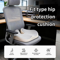 Coussin de siège orthopédique en mousse à mémoire de forme - Soutien ergonomique pour chaise de bureau, fauteuil roulant et siège de voiture