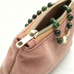 Bolsa de Joyería de Terciopelo Personalizada, Bolsa con Cierre, Organizador de Almacenamiento de Anillos, Aretes y Collares de Franela Suave para Regalos, Embalaje y Viajes - Product Image 2