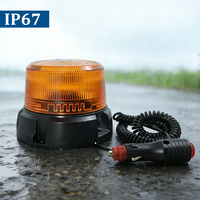 Nouvelles Balises Rotatives Magnétiques LED Ambre 12W, Motif Clignotant Rotatif en Option, Étanchéité IP67, Résistantes à la Poussière et Robustes