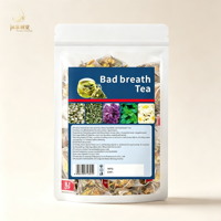 Teh Herbal Alami Penyegar Napas, Teh Celup Campuran Melati, Mint, Krisan, Kulit Jeruk, 100g/Kemasan, Pasokan Grosir