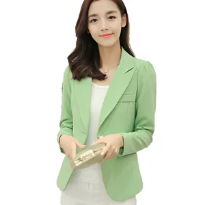 Spring Women's Business Attire Suits Large Size Fashion Slim Long-Sleeved Suit Jacket Ladies Casual Suit