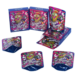 Sacs Mylar Exotiques avec Boîte 3.5g, Imprimés Holographiques Mat Anti-Odeur, en Stock, Ensemble d'Emballage - Product Image 4