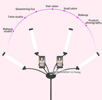 Équipement de salon de beauté Led bras lumière téléphone vidéo anneau lampe 80W photographie lampe avec trépied pour Tik Tok maquillage Youtube FX-800