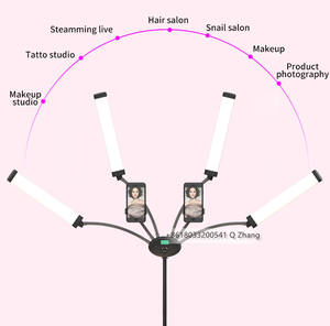 Équipement de salon de beauté Led bras lumière téléphone vidéo anneau lampe 80W photographie lampe avec trépied pour <span class=keywords><strong>Tik</strong></span> <span class=keywords><strong>Tok</strong></span> maquillage Youtube FX-800 - Product Image 2