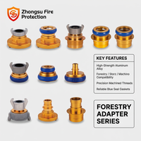Adaptateur professionnel pour tuyau d'incendie forestier DN65 DN40 DN25 en alliage d'aluminium, raccord rapide réducteur pour la lutte contre les incendies forestiers et les opérations de sauvetage