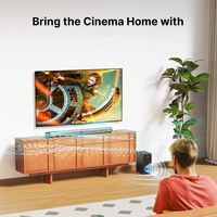 Système Home Cinéma avec barre de son 280W, son surround 4.1 canaux, caisson de basses sans fil, haut-parleur Bluetooth pour TV