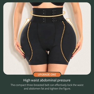 Nouveauté 2026 : Shorty gainant taille haute effet push-up avec coussinets amovibles et entrejambe ouvert, rehausseur de hanches - Product Image 6