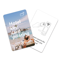 Mini-étiquette RFID PVC 13,56 MHz étanche, carte-clé d'hôtel, puce 1k, contrôle d'accès ultraléger, haute qualité