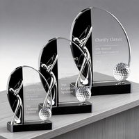Trophée de golf personnalisé avec logo gravé, plaque de récompense artisanale, fabricant de trophées de golf en métal