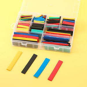 560 530 750 Stück kartoniertes bunteres PE-Wärmeschrumpfrohr-Kit 2:1 Wärmeschrumpfhüllen-Set Dämmpolsterungsschröpfe - Product Image 4