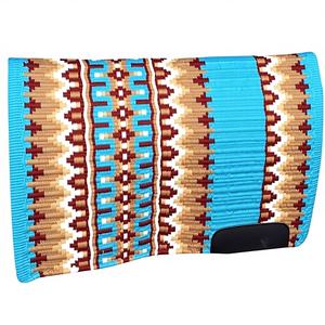 Couverture de selle occidentale traditionnelle en laine tissée à la main pour l'équitation, confortable, élégante et durable - Product Image 1