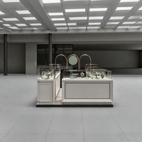 Vitrines pop-up à éclairage LED pour meubles de bijouterie; l'usine propose un design d'intérieur de luxe sur mesure
