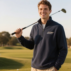 Custom <strong>Quarter</strong> <strong>Zip</strong> Pullover Sweatshirt Men's Mock Neck Cotton Fleece Sherpa Golf <strong>Jumper</strong> 1/4 <strong>Zip</strong> Sweatshirt OEM ODM Wholesale - Product Image 1