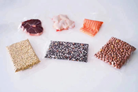 Sac d'emballage alimentaire en nylon à trois côtés scellés, personnalisable en usine, haute transparence, sachet alimentaire sous vide, sacs en plastique PE