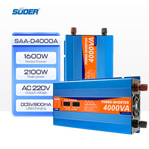 <span class=keywords><strong>Suoer</strong></span> <span class=keywords><strong>4000W</strong></span> 12V ถึง220V DC อินเวอร์เตอร์ AC 500W 1000W 1500W 2000W 4kW ดัดแปลง3KW คลื่นไซน์อินเวอร์เตอร์พลังงานแสงอาทิตย์พร้อมระบบป้องกันการย้อนกลับ - Product Image 1