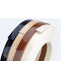 Tiras de colores de grano de madera de PVC flexibles, bandas acrílicas de melamina ABS para puertas de armarios de cocina y accesorios para muebles