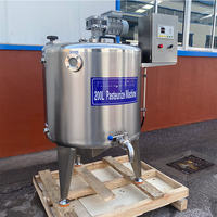 Réservoir de pasteurisation industriel pour lait, jus, bière, machine de traitement en acier inoxydable avec contrôle de la température