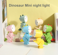 Lampe de lecture LED pour animaux de compagnie, mini veilleuse mignonne, jouet décoratif de table, lumière d'ambiance, dinosaure de dessin animé, cadeau, veilleuse, jouets pour enfants, mini lampe