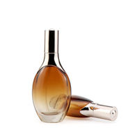 Ensemble d'emballages cosmétiques en verre ovale pour soins de la peau, pots et flacons avec pompe/pipette pour sérum/lotion