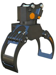 Un escavatore da 12 tonnellate con pinza rotante a 360 gradi per tronchi rende più facile il sollevamento e l'impilamento dei tronchi. - Product Image 1