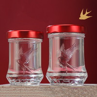 Nouveau design, bocaux en verre écologiques et non toxiques pour confiture et aliments, avec couvercles à clapet pour la conservation de la fraîcheur, Yatai 30ml 50ml