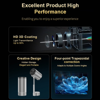 FUNPHENIX Android 13.0 FHD 1080P 200ANSI Lumens Proyektor Mini untuk Home Theater