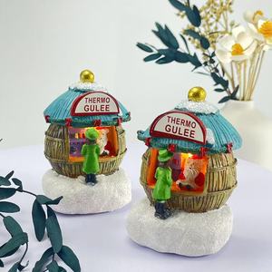 Handmade LED Cross Border Resin Tabletop <b>Ornament</b> High Quality <b>Small</b> Christmas Hut with Luminous Color for Holidays 100pcs MOQ - Product Image 5