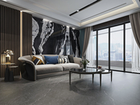 Dalle de pierre frittée de luxe ultra-brillante 1200x3000mm Bleu Saphir, étanche, ignifuge et durable pour aménagement paysager, salle à manger et chambre