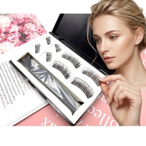 Segments de faux <span class=keywords><strong>cils</strong></span> magnétiques avec logo personnalisé <span class=keywords><strong>cils</strong></span> sans colle sans eye-liner <span class=keywords><strong>cils</strong></span> magnétiques 3D de marque privée - Product Image 4
