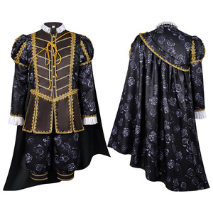 Costume de roi Elizabeth imprimé pour homme, tenue royale de la dynastie Tudor, costume de roi noble victorien pour performance scénique et cosplay - Product Image 3