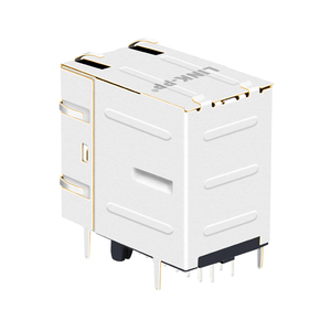 Y/G Đèn LED 1000 Cơ Sở-T 2X1 Cổng RJ45 Xếp Chồng Lên Nhau Kết Nối RJ 45 Modular Jack LPJG17561BGNL - Product Image 4