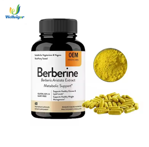OEMビーガンベルベリンHCLカプセル500mg 1000mg天然ハーブエキスサプリメント子供用ではない大人のための健康サプリメント - Product Image 1
