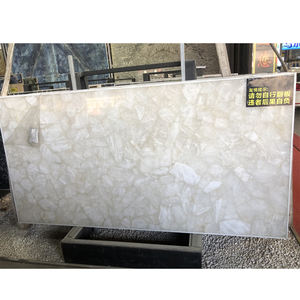 Dalle de quartzite blanche naturelle de luxe en pierre de conception moderne du Brésil - Product Image 4