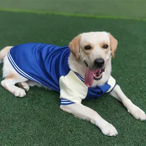 Costume de Baseball épais de luxe, vente en gros, automne et hiver, vêtements pour animaux de compagnie, moyens et grands chiens, vêtements pour chiens Labrador