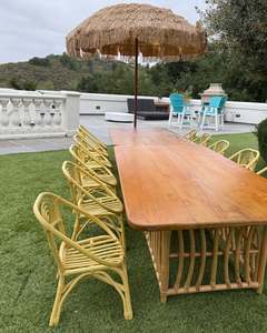 Chaise pour enfants en rotin moderne faite à la main - Durable et sûre pour les fêtes d'anniversaire des enfants, utilisation en cuisine et en extérieur, design léger - Product Image 4
