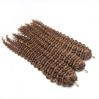 Extensions de cheveux humains brésiliens vierges XBL Deep Wave pour crochet, 100g, pré-séparées, double trame pour tresses et toutes applications sur lace