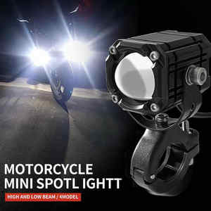 ไฟสปอร์ตไลท์มอเตอร์ไซค์ LED คุณภาพสูงจากโรงงาน ขายส่ง 12W 4000lm อะลูมิเนียม ไฟหน้าแบบสโตรบ 12V - Product Image 6