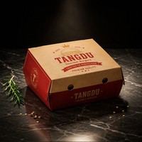 Boîte à hamburger jetable de haute qualité, motif personnalisé, biodégradable, pour plats à emporter