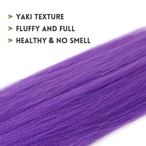 26 Inch Gradient Bi Color Pre Stretched <b>Braiding</b> Hair 90g Synthetic Dreadlock Machine Double Weft Extension - Product Image 3