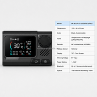 OkyRie HC-K024 Interruptor de Calefacción de Estacionamiento, Controlador Digital LCD para Calefacción de Aire Diésel, 12V 24V Universal para Camiones, Autocaravanas y Furgonetas
