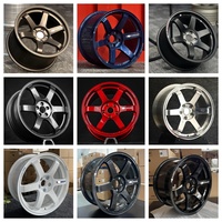 Jantes Volk Racing Racing Blue Te37SL Te37 SL 5x112 5x120 5x114 3 5x100 5 pour BMW 350z 370z Toyota 86 SUPRA Subaru BRZ Honda Civic FL5