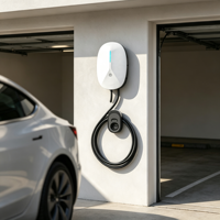 Chargeur EV commercial 7,22 kW Type 2 32A 380V IP66 résistant aux intempéries, câble de 5 m, OCPP APP RFID Wallbox CE, garantie 18 mois pour BYD