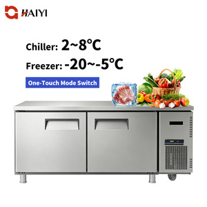 Commercial Kitchen Workbench Refrigerator Chiller Vertical Meat Vegetable Kitchen Worktop <b>Freezer</b> for Kitchen - Product Image 1
