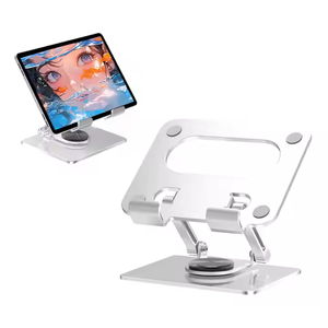 Great Roc Support de tablette réglable en aluminium à meilleur prix avec base rotative à 360 pour <span class=keywords><strong>ipad</strong></span> de moins de 12 pouces Support de montage sur table - Product Image 2