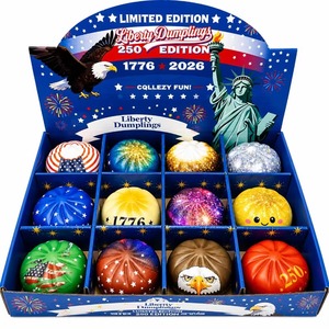 Wholesale Glitter Dumpling Squishy Mystery Box Colorful Bun Fidget Stress Relief Toy Kids Party Favor Bulk - Product Image 4