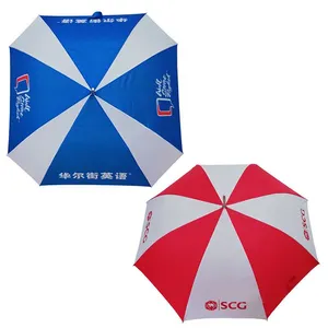Nhà Máy Ô Mang Nhãn Hiệu In Logo Quảng Cáo Tự Động Mở OEM Khuyến Mại Tùy Chỉnh Golf Umbrella Với Logo In
